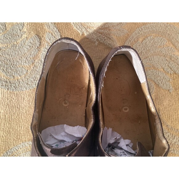 Me Too Oxfords Copper Leather Metallic Lace Up Sneakers New Wave Size 8.5M - Picture 7 of 8